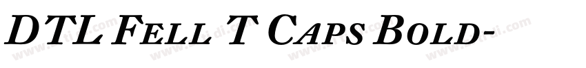 DTL Fell T Caps Bold字体转换